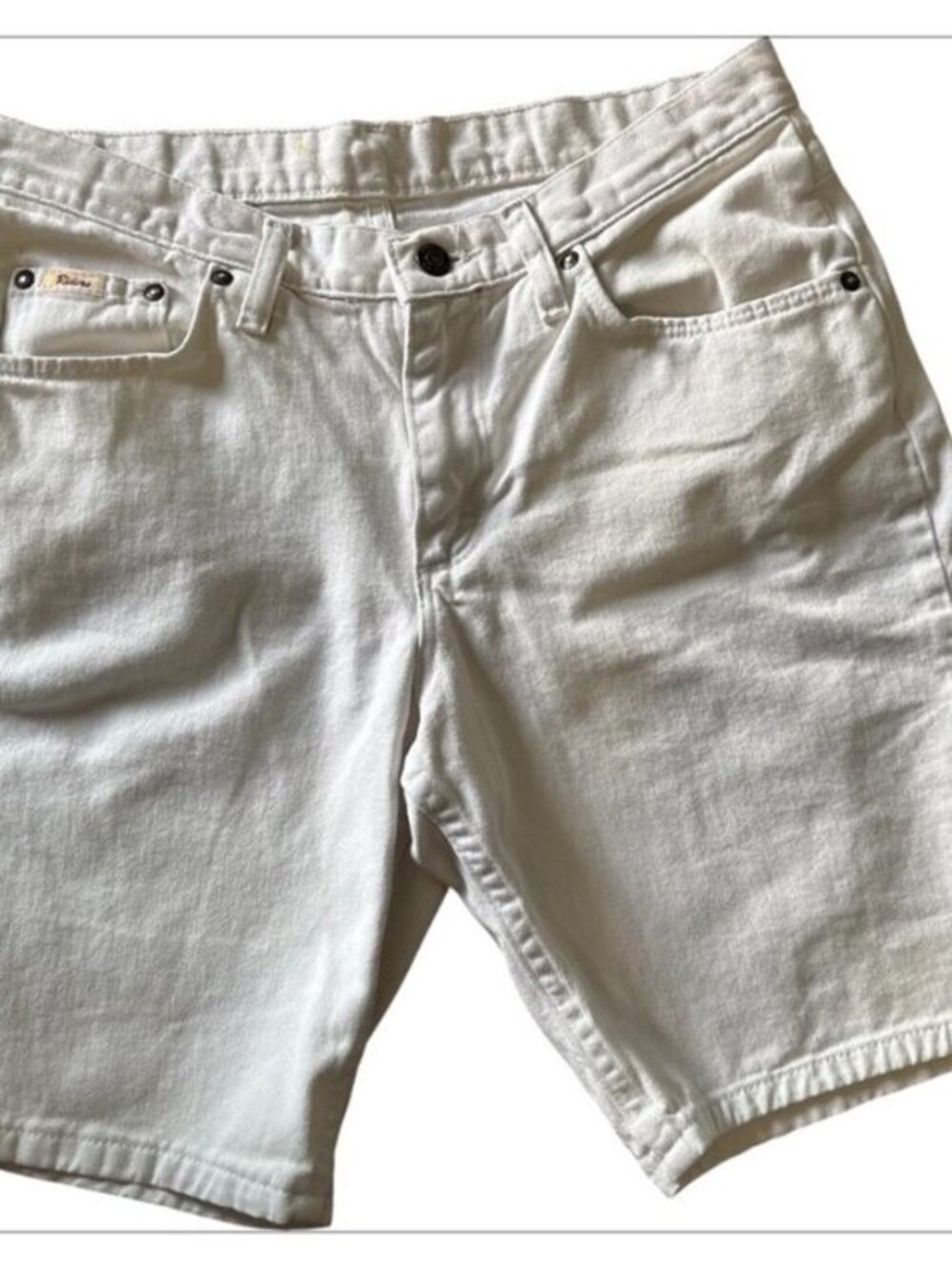 Riders White Denim Casual Bermuda Shorts Size 10M